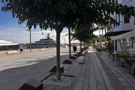 -TRANSFER LEASE-  Prime Location on Ibiza’s Marina Front with Dual Terraces and Entrances